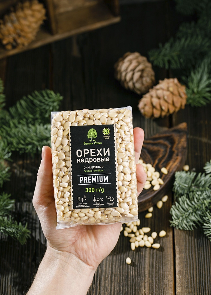 Ядро кедрового ореха Premium в брикете, 300 г