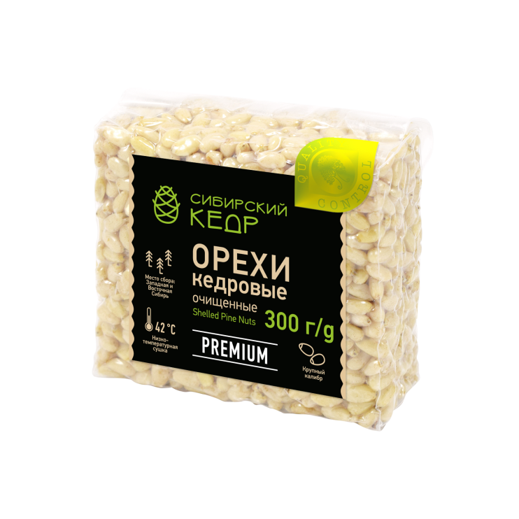 Ядро кедрового ореха Premium в брикете, 300 г