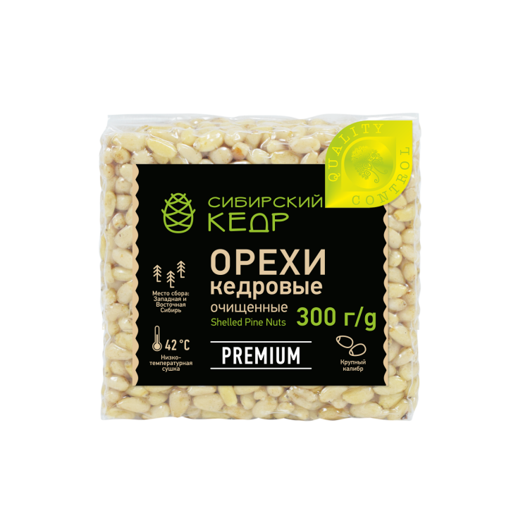 Ядро кедрового ореха Premium в брикете, 300 г