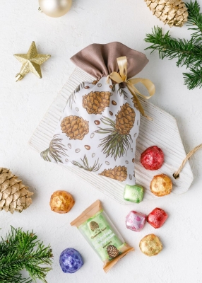 Подарочный мешок коричневый «‎Шишка»‎, 215 г‎