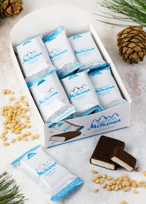 Батончик «Кедровая метелица», 720 г | шоу-бокс — 18 батончиков