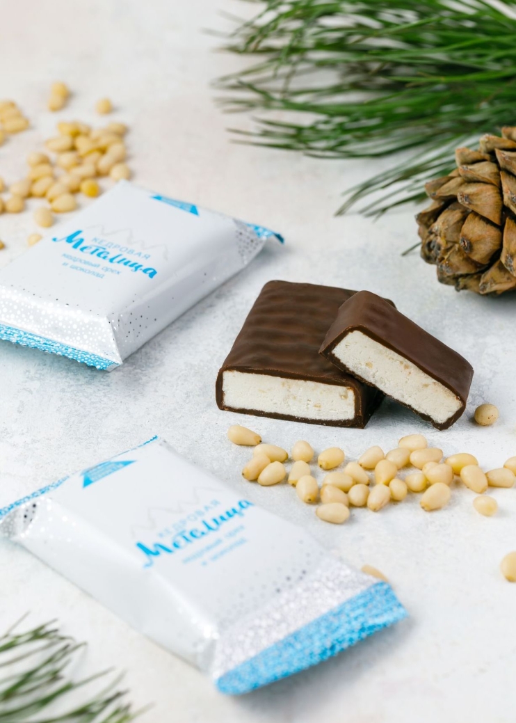 Батончик «Кедровая метелица», 720 г | шоу-бокс — 18 батончиков