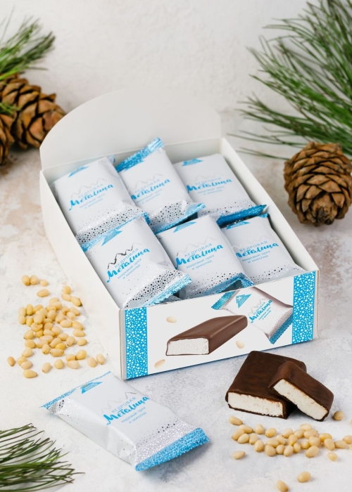 Батончик «Кедровая метелица», 720 г | шоу-бокс — 18 батончиков