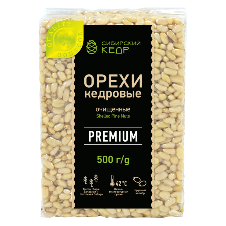 Ядро кедрового ореха Premium в брикете, 500 г