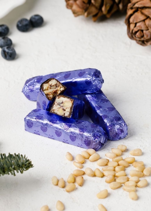 ★ Москва ★ Кедровые палочки с чёрной смородиной, 1 конфета