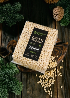 Ядро кедрового ореха Premium в брикете, 1 кг