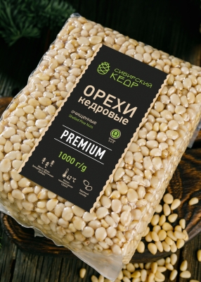 Ядро кедрового ореха Premium в брикете, 1 кг