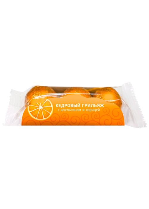 Кедровый грильяж с апельсином и корицей, 40 г