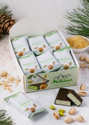 Батончик «Кедровая метелица» с фисташкой, 720 г | шоу-бокс — 18 батончиков