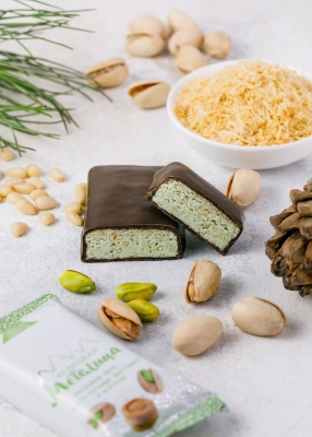 Батончик «Кедровая метелица» с фисташкой, 720 г | шоу-бокс — 18 батончиков