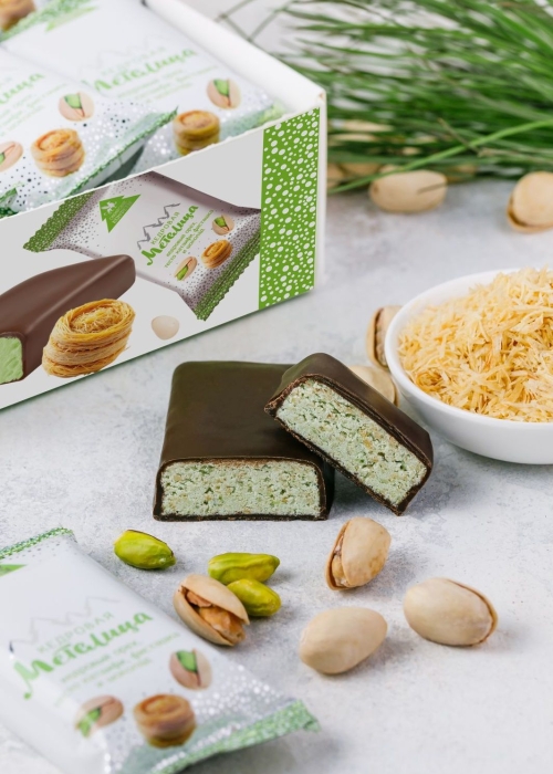 Батончик «Кедровая метелица» с фисташкой, 720 г | шоу-бокс — 18 батончиков