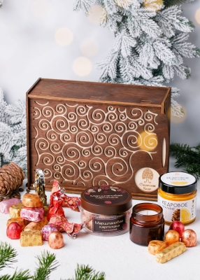 Деревянная шкатулка «‎Сибирские угощения»‎, 860 г‎