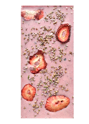 Цветной шоколад с ежевикой, клубникой и вереском, 100 г