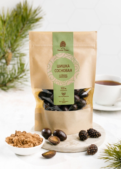 ★ Сосновая шишка в тёмном шоколаде, 185 г