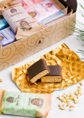 Кедровый марципан ассорти, 720 г | шоу-бокс — 7 вкусов