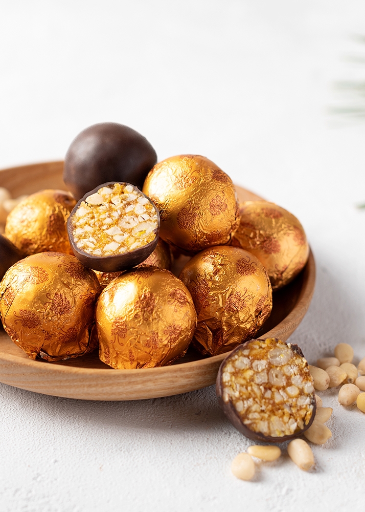 Кедровый грильяж с облепихой, 120 г