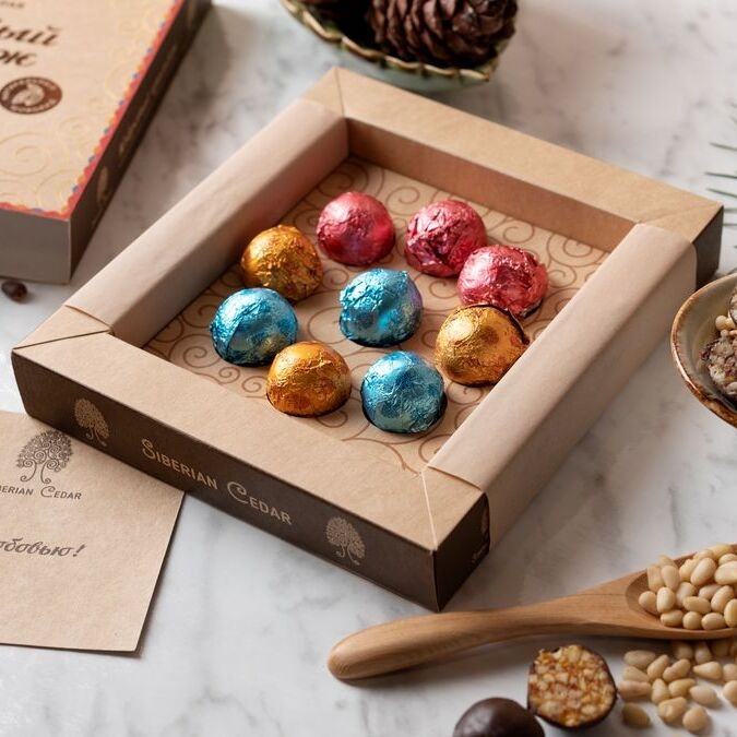 ★ Кедровый грильяж ассорти, 120 г — черника, клюква, облепиха