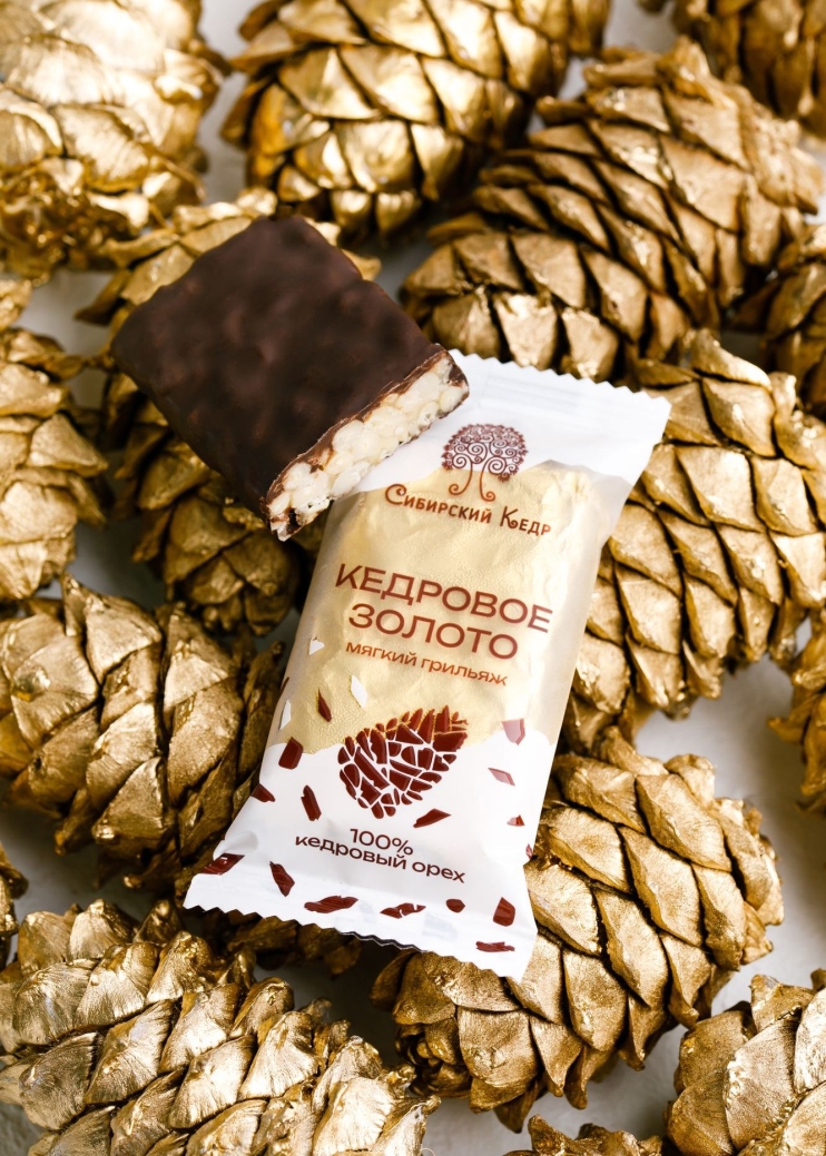 Батончик «Кедровое золото», 630 г | шоу-бокс — 18 батончиков