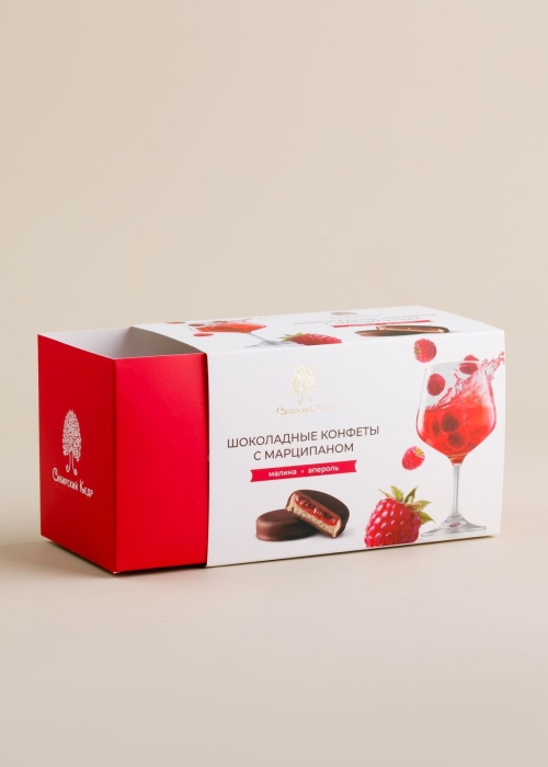 Шоколадные конфеты с марципаном «Малина-Апероль»‎, 220 г
