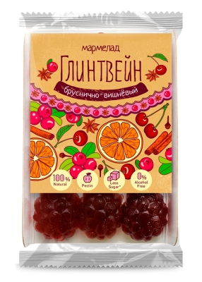 Мармелад «Глинтвейн», 165 г — бруснично-вишнёвый