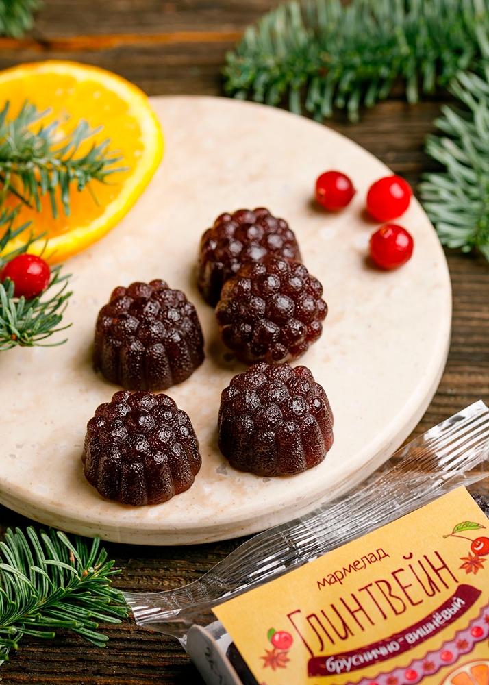 Мармелад «Глинтвейн», 165 г — бруснично-вишнёвый