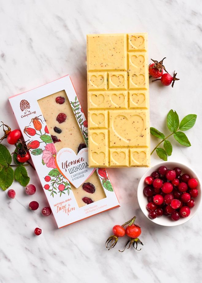 ᐉ Цветной шоколад с шиповником и клюквой, 100 г • купить по цене 595 ...