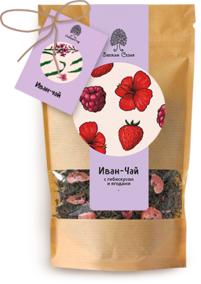 Иван-чай с гибискусом и ягодами, 40 г