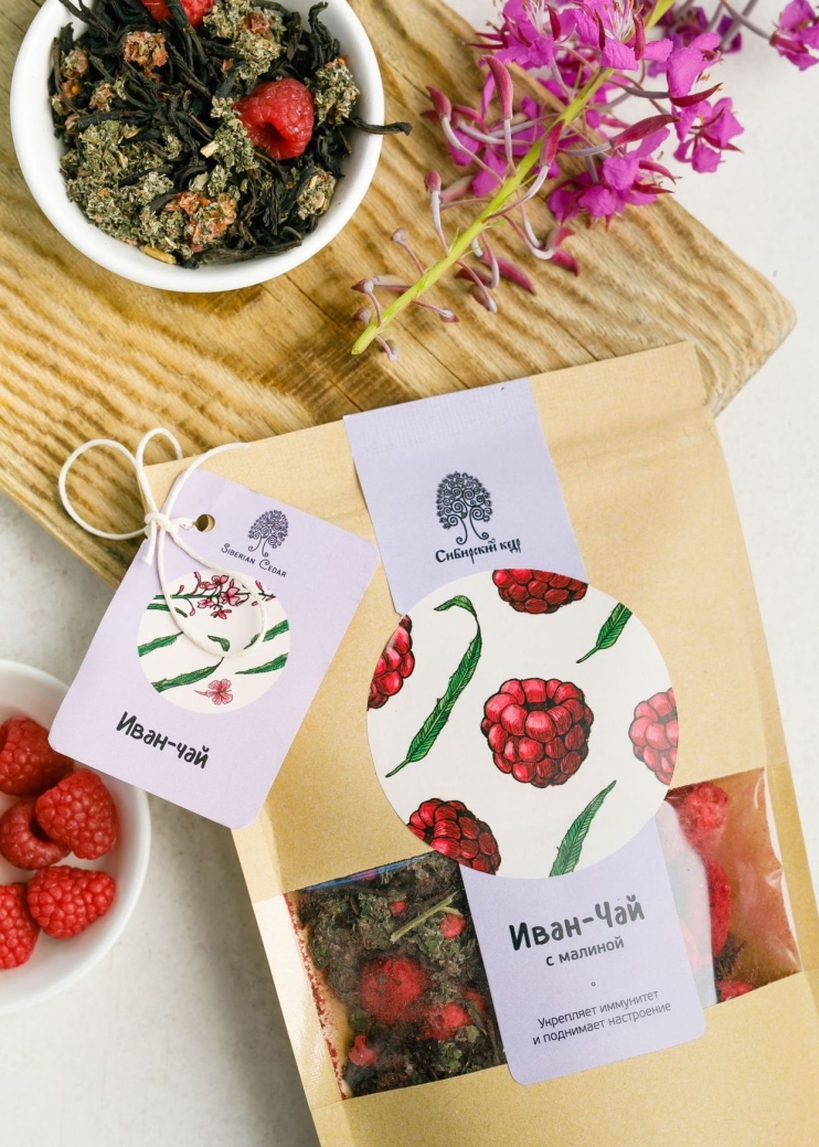 Иван-чай с малиной, 40 г