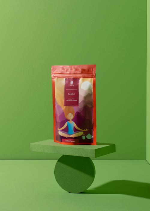 Чай зелёный с ванилью и клубникой серии «Tea&Feel», 60 г