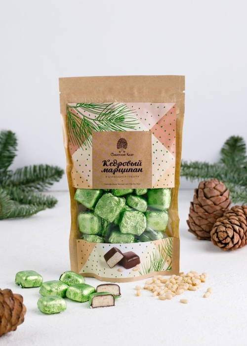 ★ Кедровый марципан, 200 г | крафт-пакет