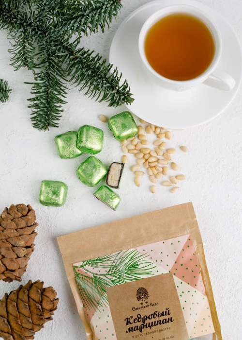 ★ Кедровый марципан, 200 г | крафт-пакет