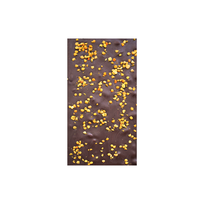 Тёмный шоколад с кедровым орехом и цветочной пыльцой, 40 г