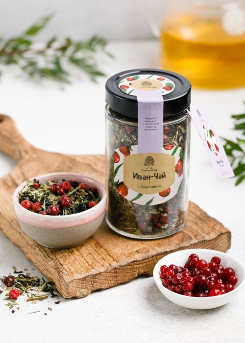 ★ Москва ★ Иван-чай с брусникой, 60 г 