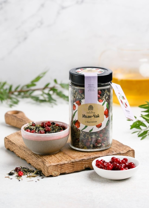 ★ Москва ★ Иван-чай с брусникой, 60 г 