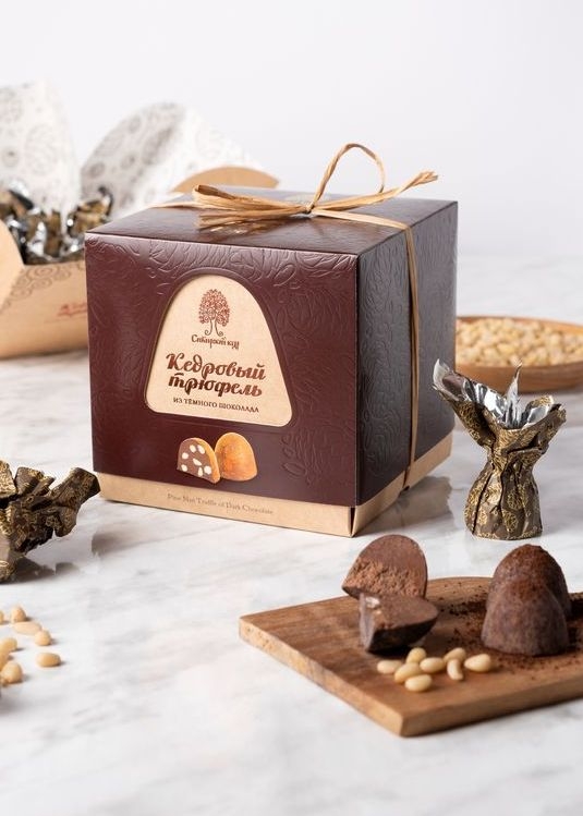 Кедровый трюфель из тёмного шоколада, 120 г