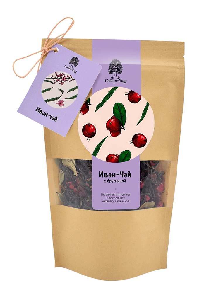 Иван-чай с брусникой, 40 г