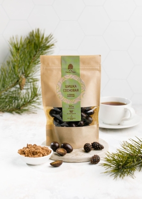 Сосновая шишка в тёмном шоколаде, 185 г