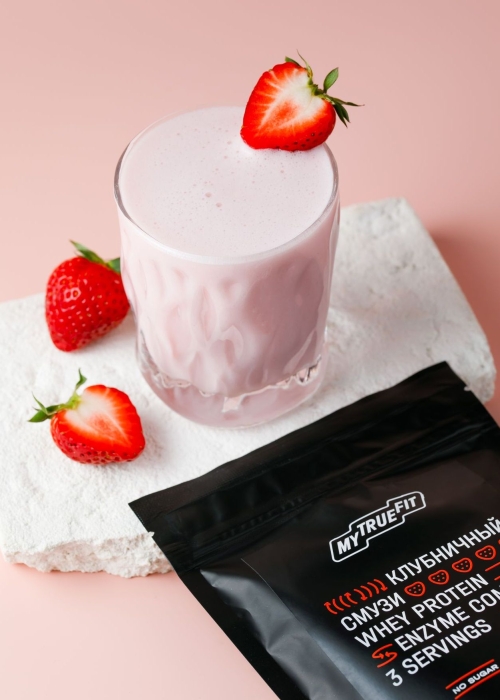 ★ Москва ★ Коктейль протеиновый MyTrueFit клубничный смузи, 90 г