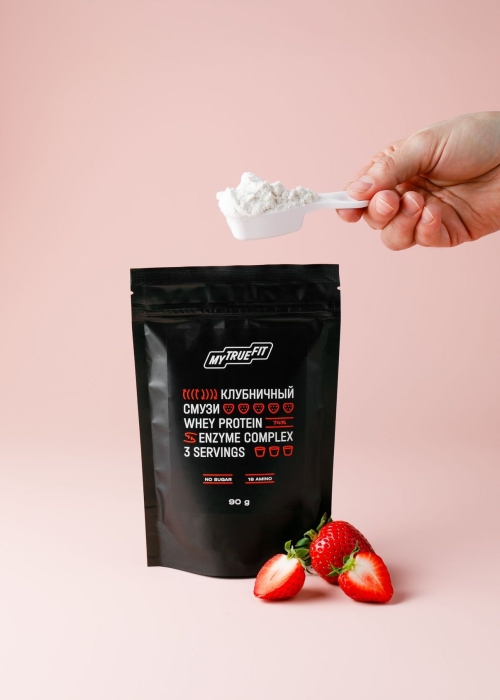★ Москва ★ Коктейль протеиновый MyTrueFit клубничный смузи, 90 г