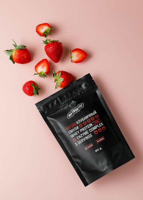 ★ Москва ★ Коктейль протеиновый MyTrueFit клубничный смузи, 90 г