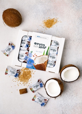 Финиковые конфеты Фрутодень лён-кокос, 450 г