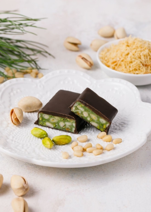 Батончик «Кедровое золото» с фисташкой, 630 г | шоу-бокс — 18 батончиков