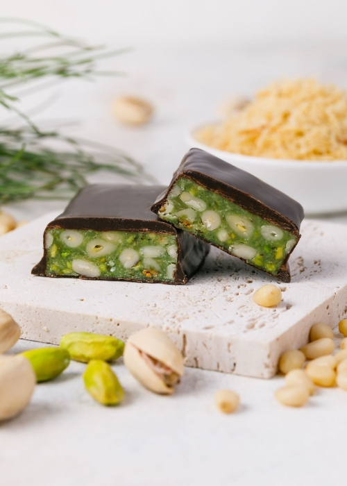 Батончик «Кедровое золото» с фисташкой, 630 г | шоу-бокс — 18 батончиков