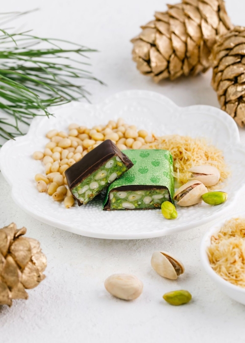 Батончик «Кедровое золото» с фисташкой, 630 г | шоу-бокс — 18 батончиков