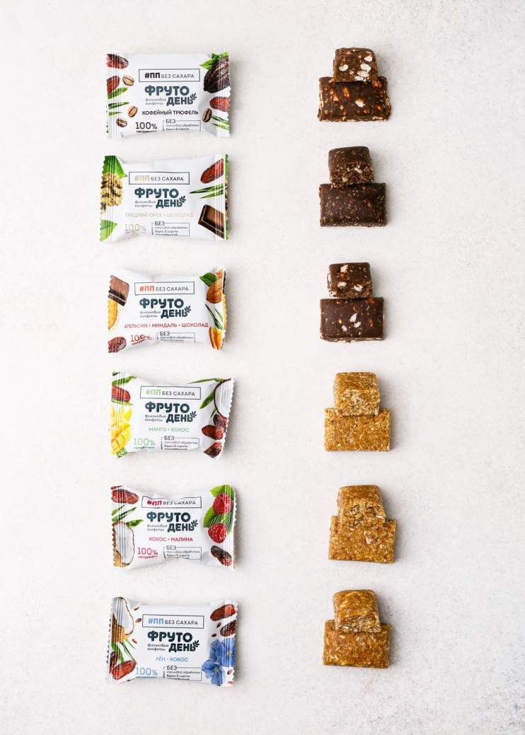 Финиковые конфеты Фрутодень ассорти, 450 г