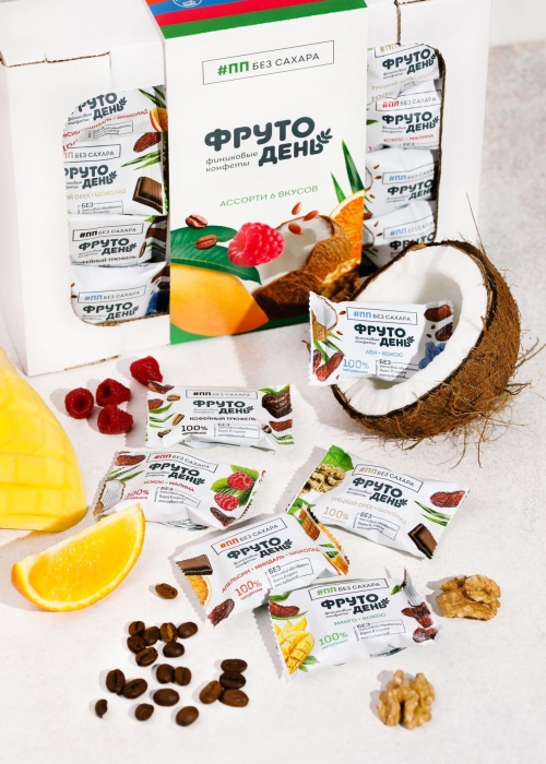 Финиковые конфеты Фрутодень ассорти, 450 г