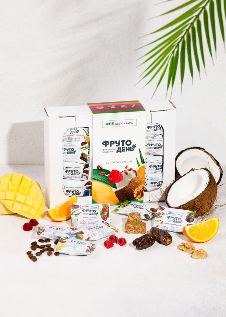 Финиковые конфеты Фрутодень ассорти, 450 г