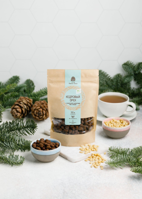 Ядро кедрового ореха в молочном шоколаде без сахара, 150 г