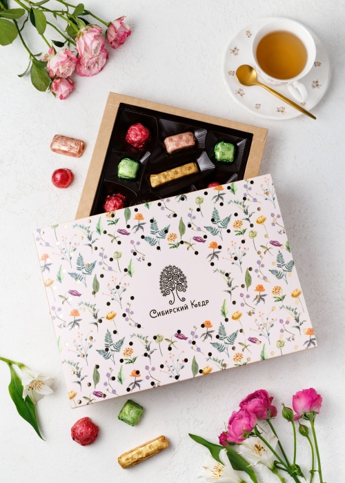 ★ Набор конфет &laquo;Кедровое ассорти&raquo;, 200 г | весенняя обложка