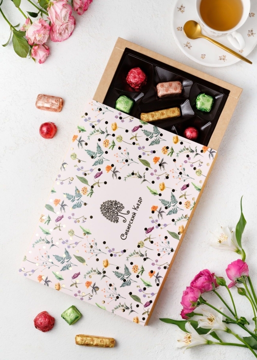 ★ Набор конфет &laquo;Кедровое ассорти&raquo;, 200 г | весенняя обложка